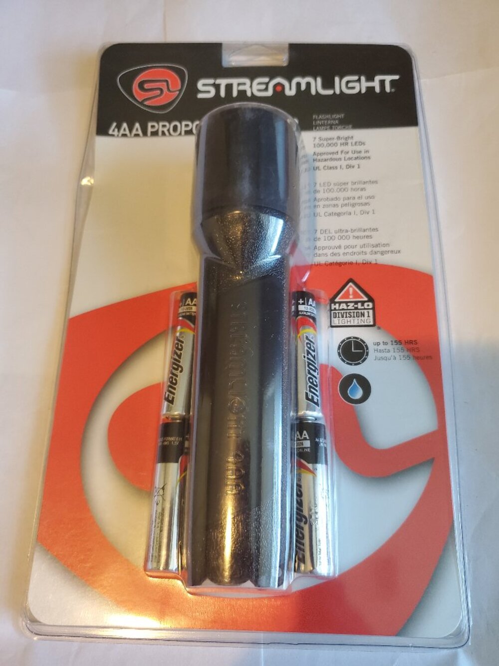 NEW SEALED 680261 STREAMLIGHT 4AA PROPOLYMER LED FLASHLIGHT LIGHT BLISTER